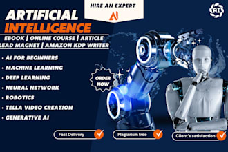 write artificial intelligence, machine learning ebook and academic writing