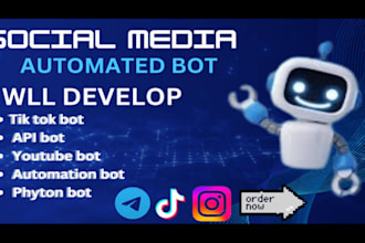 automate your social media growth tiktok, youtube an instagram API snapchat bots