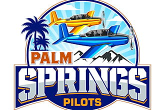 design wonderful airplane logo