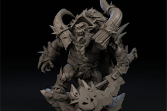 3d warhammer 40k tabletop miniature,3d character sculpt stl file for 3d printing