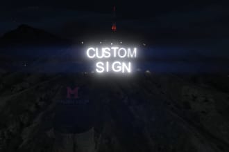 create custom vinewood sign