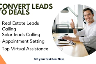do appointment setting for real estate and solar businesses