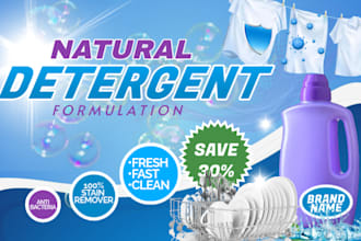 develop detergents formulation, laundry products, soaps and cleaning agent