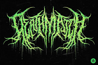 design a logo for metal bands, rock, death metal, grindcore, deathcore