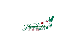 design unique hummingbird electric logo