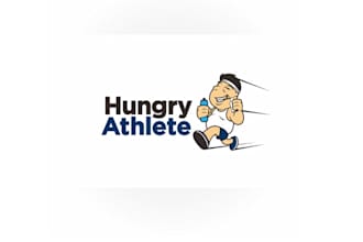 design wonderful hungry athlete logo