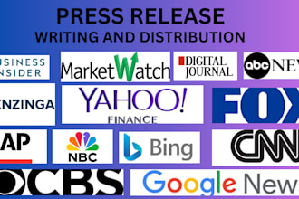 write and distribute USA, UK press release and PR distribution