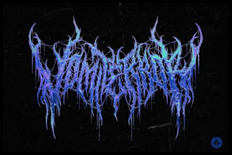 create a professional death black metal logo for you