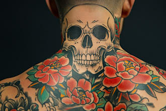 draw awesome old school tattoo style designs