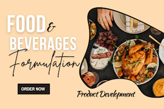 be your chemist to formulate food product, protein bar, supplement and beverages
