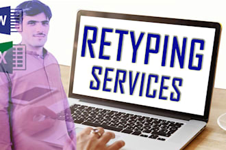 do convert pdf to word, retype or scanned huge quantity