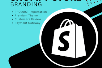 setup a branded shopify store and redesign shopify store