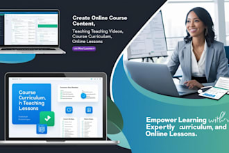 create online course content teaching videos course curriculum and online lesson