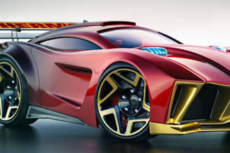 do realistic 3d modeling and cgi rendering for car vehicle tractor animation