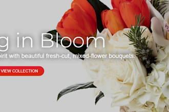 design flower shopify store florist store flower shopify website beauty store