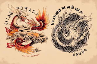 do a tattoo design in japanese style