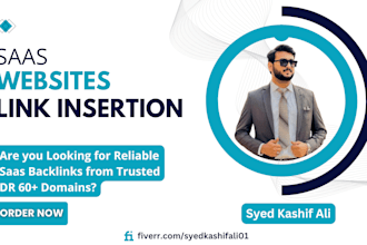 do link insertion backlinks on DR 60 plus saas websites