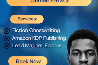 ghostwrite fiction ebook, KDP ebook ghostwriter