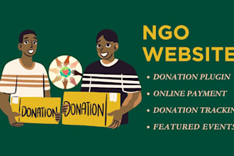 create ngo, nonprofit, charity organization website design