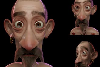 do 3d character modeling 3d cartoon 3d character rigging 3d character animation