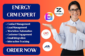 setup energy crm knockio pega zendesk vobesoft clickup anantya limeberry cliky