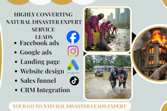 generate home disaster leads natural disaster leads disaster recovery leads