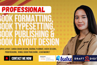 do your book typesetting, formatting, publishing and layout design