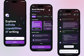 develop ai chatbot app, ai learning chatbot app, voice chat app, ai saas app