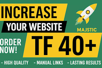 increase your website trust flow 40 plus