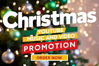 do christmas video, youtube promotion to USA targeted audience to grow channel