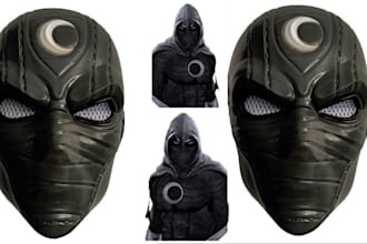 sculpt 3d mask model 3d helmet cosplay mask 3d props object for 3d printing
