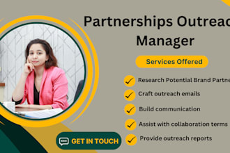 be your partnerships outreach manager for social media