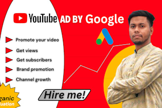setup and optimize youtube ads video ads promotion campaign