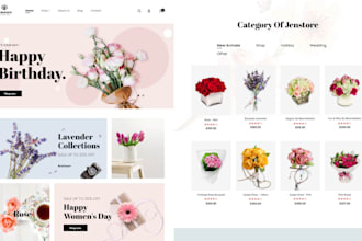 design flower shopify store flower website florist dropshipping flower store