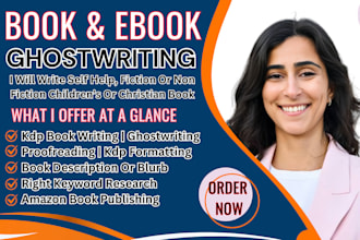 be your self help sci fi romance ebook writer christian or children ghostwriter