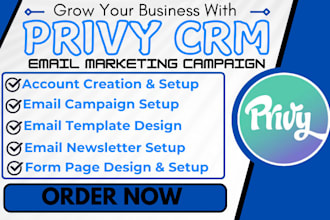 do privy email newsletter automation fluentcrm email template form page design