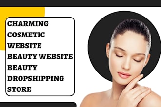 design charming cosmetic website beauty website beauty dropshipping store