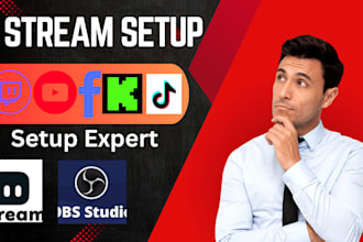 setup obs studio stream labs for youtube twitch facebook kick