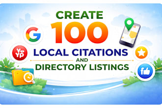 create 100 local citations and directory listings