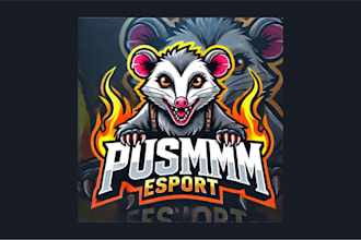 do modern possum mascot logo within two days