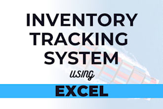 handle your supply chain, inventory for shopify, amazon in excel