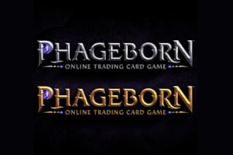 design unique online card game logo