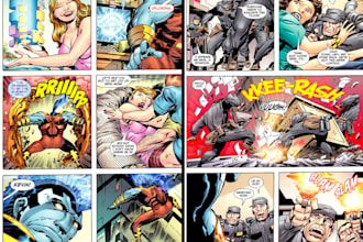 illustrate graphic novel storyboard comic book animation manga anime adobe photo