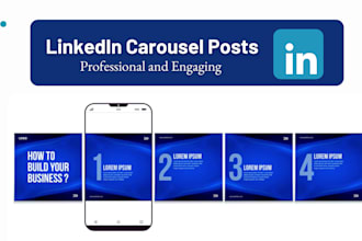 design and write linkedin carousel posts