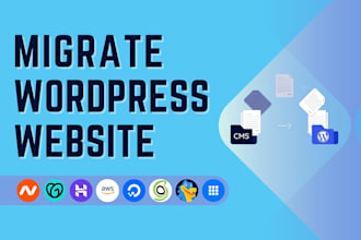 migrate or clone your wordpress website to a new hosting with backup