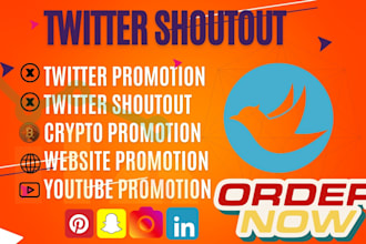 do twitter shoutout and promotion to 1m USA, UK ig,yt,fb to crypto audience