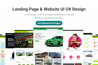 design attractive modern website ui ux, template, mockup in figma