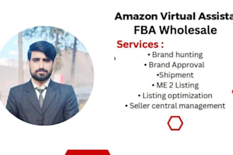 be your expert amazon fba wholesale virtual assistant