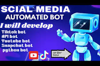 create powerful automations with custom snapchat, tiktok, youtube telegram bots