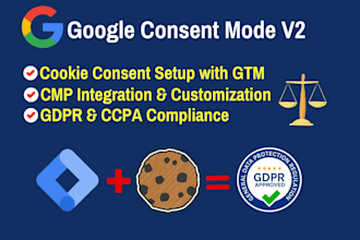 google cookie consent mode v2, any cookie consent banner setup via GTM